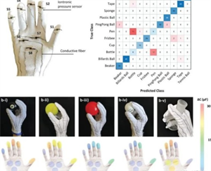 基于生物聚合物凝膠的超靈敏離電式壓力傳感器，用于觸覺反饋識別