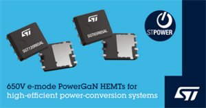ST意法半導體宣布開始量產(chǎn)PowerGaN器件