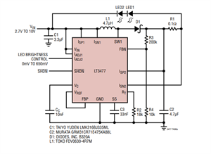 優(yōu)缺點+工作原理+封裝引腳，一文讀懂亞德諾LT3477系列LED 驅(qū)動器 IC！