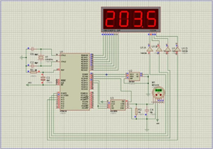 51單片機汽車胎壓大氣氣壓測量儀仿真設計_數碼管顯示